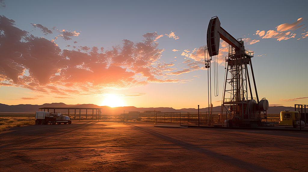 Rig Running in the Permian at Sunrise