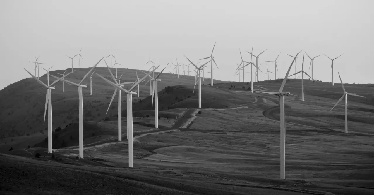 Heolic turbine park for energy generation